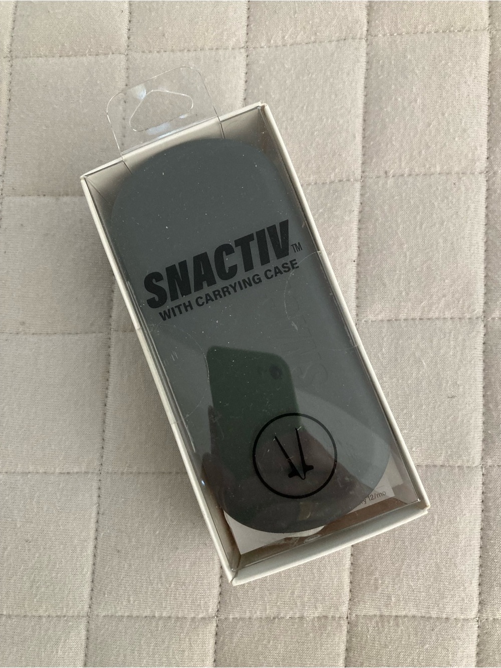 SNACTIV Black Eating Utensil for Snacks with Carrying Case